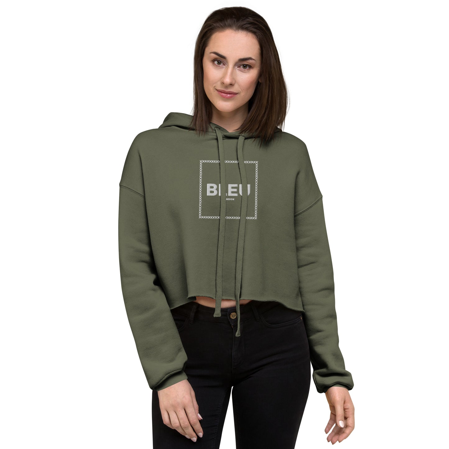 Framed Masterpiece Women's Crop Hoodie